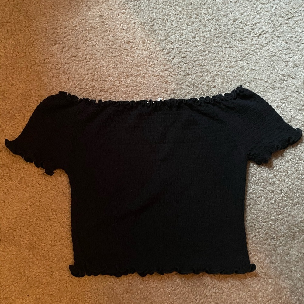 off shoulder crop top